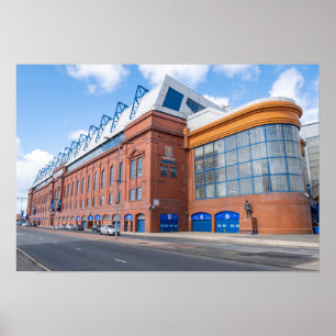 Affiche Ibrox Park Stade Glasgow Rangers Écosse