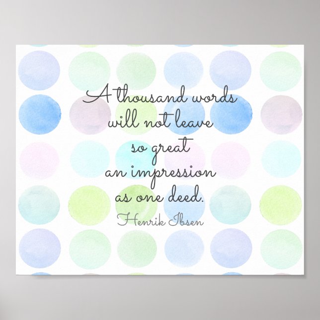 Affiche Ibsen Literary Inspirational Quote typography (Devant)