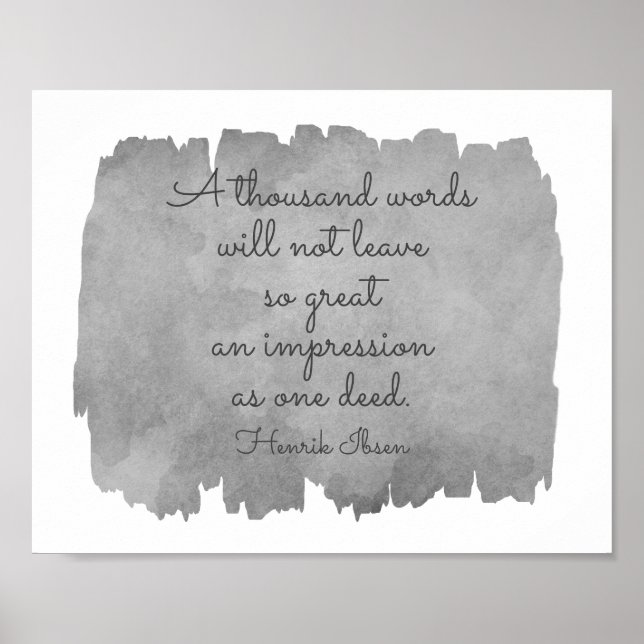 Affiche Ibsen Literary Inspirational Quote typography (Devant)