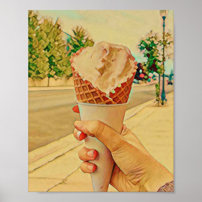 Affiche Ice cream lover gift (Devant)