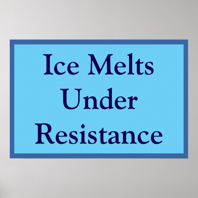 Affiche Ice Melts Under Resistance (Devant)