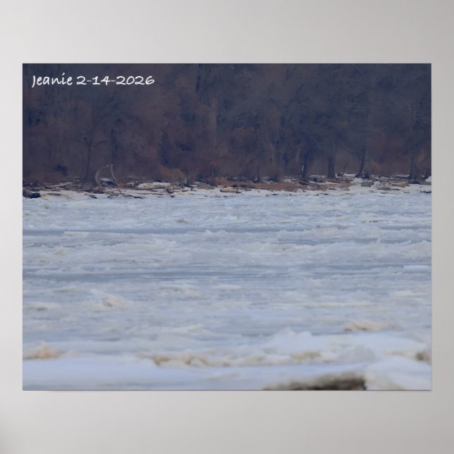 Affiche Ice on the Delaware River 2026 (Devant)