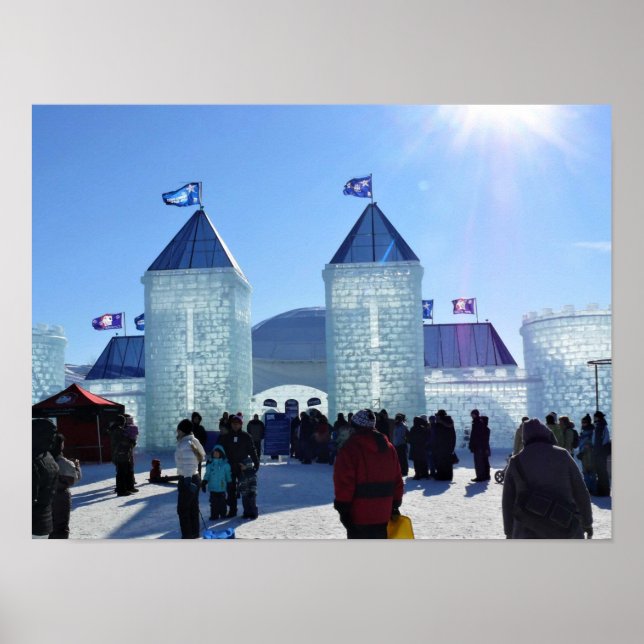 Affiche Ice Palace at Carnaval de Québec, Canada (Devant)