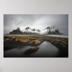 Affiche Ice & Snow   Vestrahorn Mountain, Iceland