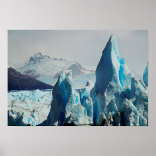 Affiche Ice Spikes In The Perito Moreno Andean Glacier