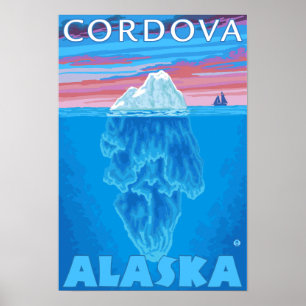 Affiche Iceberg Cross-Section - Cordova, Alaska