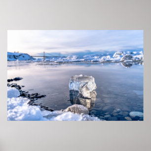 Affiche Iceberg dérive vers la mer