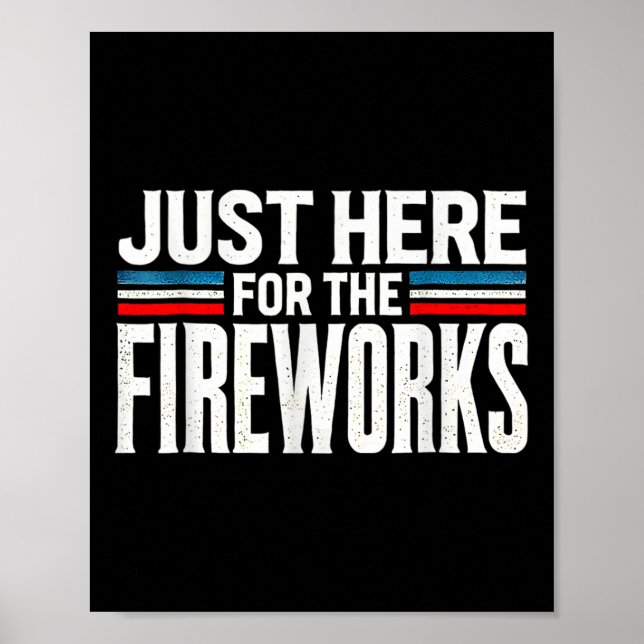Affiche Ici juste pour les feux d'artifice patriotiques dr (Devant)