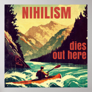 Affiche Ici le nihilisme meurt en kayak