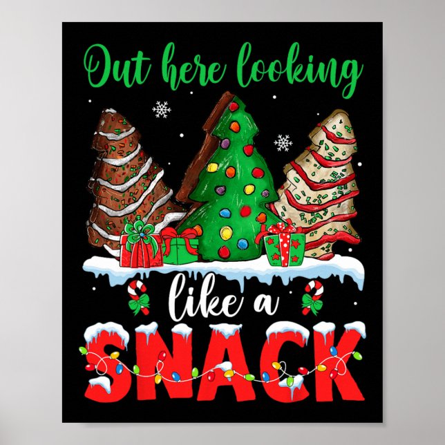 Affiche Ici, On Ressemble À Un Snack Gâteau De Noël (Devant)