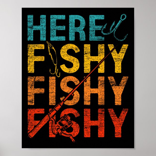 Affiche Ici Poisson Poisson Poisson  (Devant)
