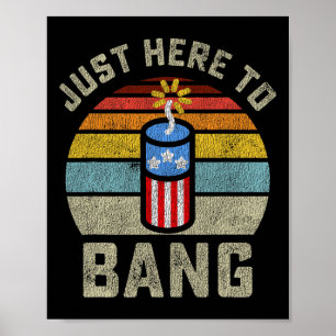 Affiche Ici Pour Bang Funny 4 juillet 4 Juillet Hommes