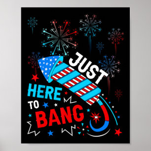 Affiche Ici Pour Bang Funny 4 juillet Fête De L'Indépendan