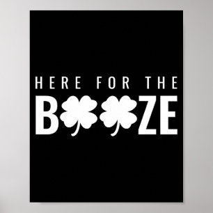 Affiche Ici pour la boisson T Shirt St Patrick S Day Uni 
