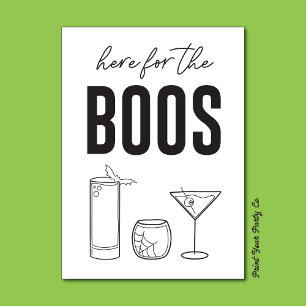 Affiche Ici pour le Boos Bar Cart Sign