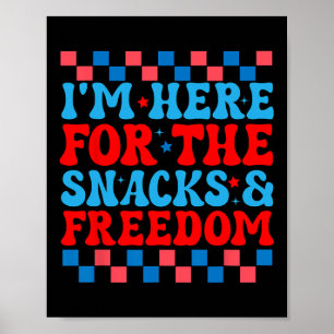 Affiche Ici Pour Les Snacks Et Liberté 4 juillet