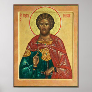 Affiche Icône chrétienne orthodoxe St. Alexander Nevsky Im