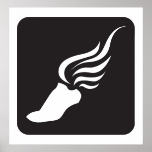 Affiche Icône d'athlétisme