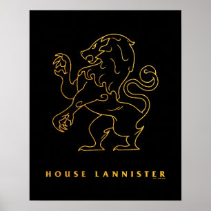 Affiche Icône de la maison Lannister