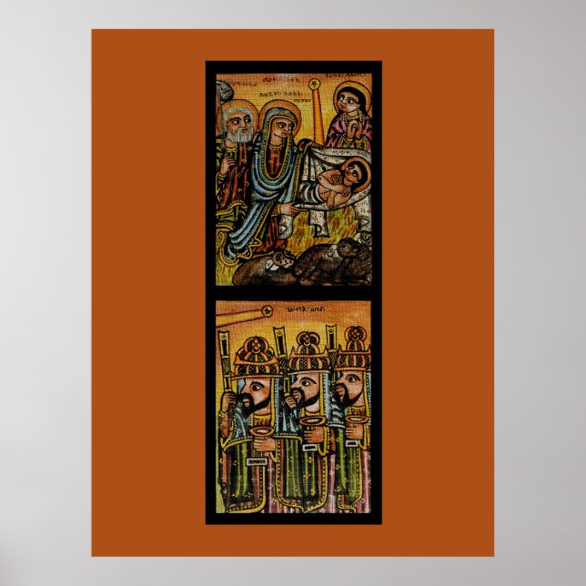 Affiche Icône de la Nativité éthiopienne (Devant)
