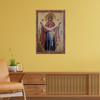 Affiche Icône de la Vierge Marie