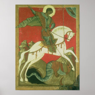 Affiche Icône de Saint George et du Dragon