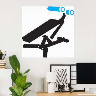 Affiche Icône Équipement De Gym