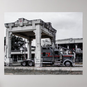 Affiche Icône Kenworth W900L Fleenor Bros.