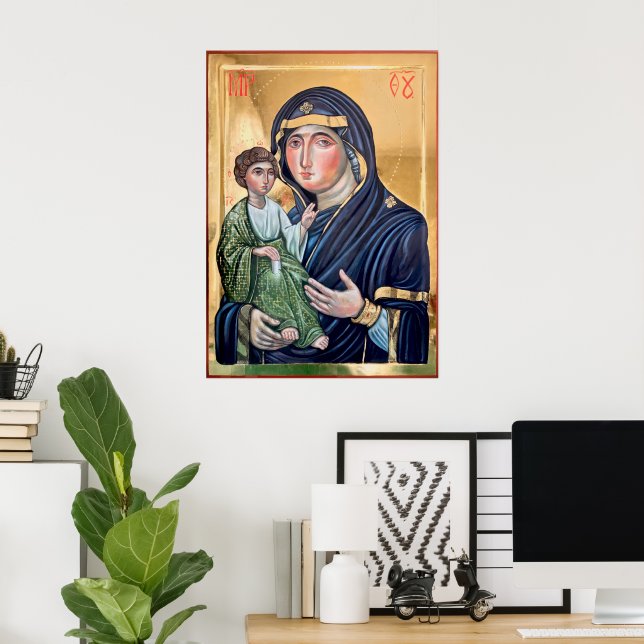 Affiche Icône Maria Advocata Nostra (Bureau à domicile)