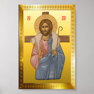 Affiche icône orthodoxe de Jésus-Christ