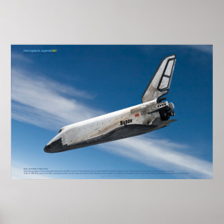 Affiche Icône spatiale soviétique : rentrée de Bourane