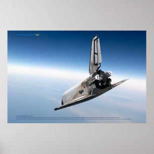 Affiche Icône spatiale soviétique : rentrée de Buran