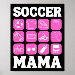 Affiche Icônes de Mama de football Essentiel de football _