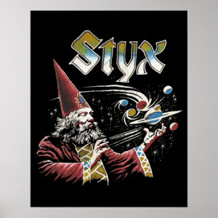 Affiche Icônes les années 70 hommage de bande STYX