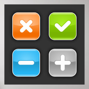 Affiche Icônes mathématiques