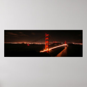 Affiche Iconic Golden Gate Bridge at Night