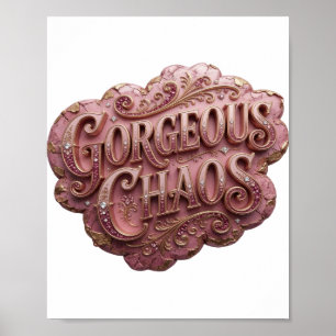 Affiche Iconique Or CHAOS MAGNIFIQUE v2