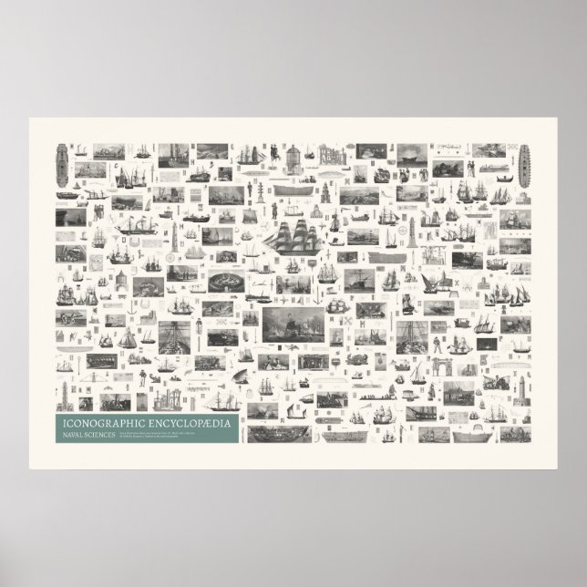 Affiche Iconographie - Figures des sciences navales (Devant)