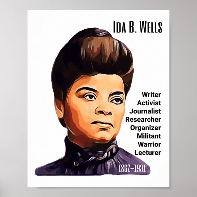 Affiche Ida B Wells Black Pride Femmes Histoire Mois Junet (Devant)