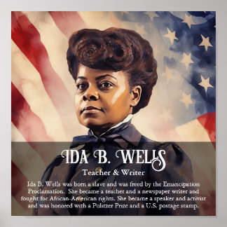 Affiche Ida B Wells Salle de classe du Mois de l'histoire