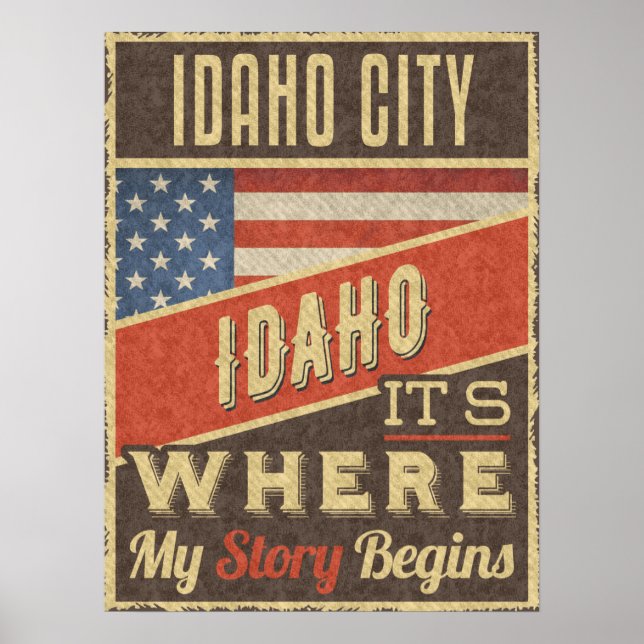 Affiche Idaho City Idaho (Devant)