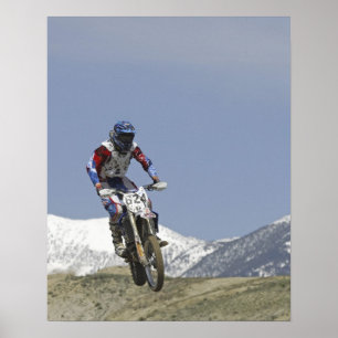 Affiche Idaho, course de motocross, course de moto