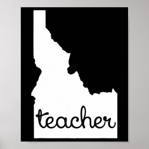 Affiche Idaho Enseignant Sortir Cadeau Cool Motivational C