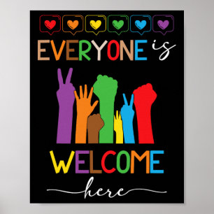 Affiche Idaho Enseignant Tout Le Monde Est Bienvenue Ici H