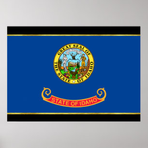 Affiche Idaho flag