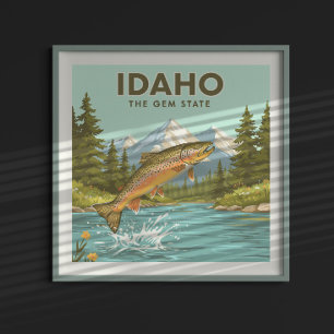 Affiche Idaho vintage