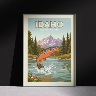 Affiche Idaho vintage