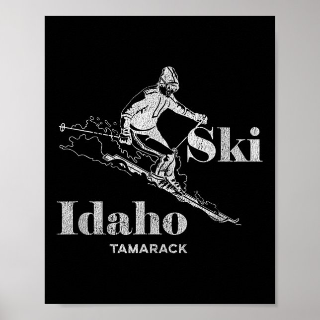 Affiche Idaho vintage Tamarack Ski Tee (Devant)