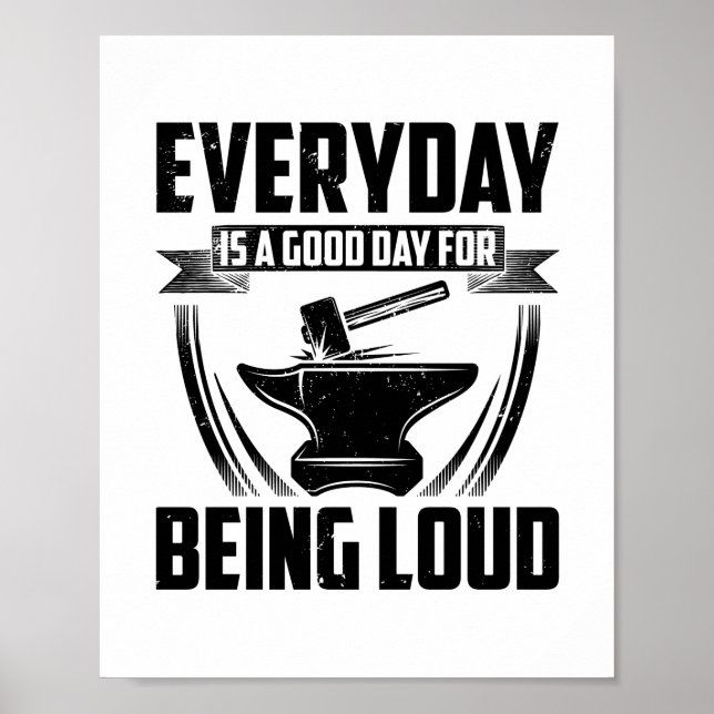 Affiche Idée cadeau Blacksmith | Forge d'une fourgonnette (Devant)