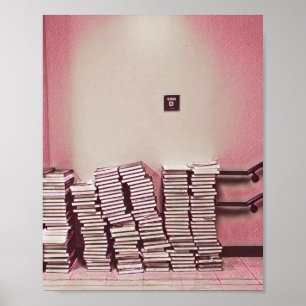 Affiche Idée cadeau de jour de la bibliothèque scolaire in